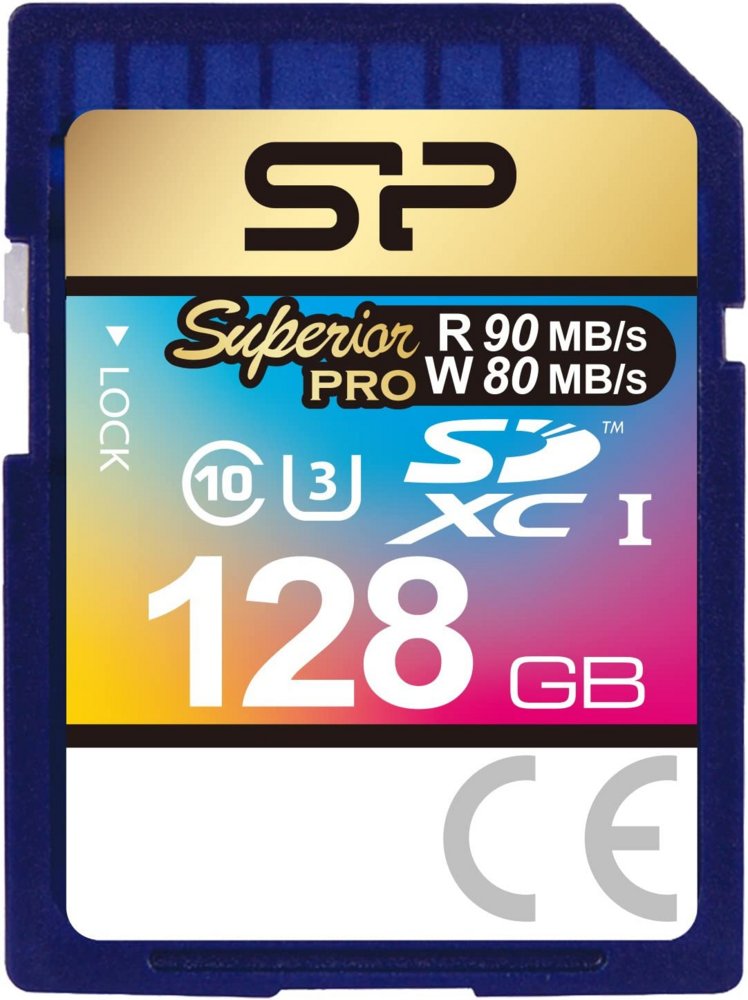 Silicon Power Superior Pro | SDXC | 128GB | Class 10 | UHS-I U3 - Matmuis